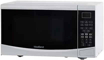  MW92S Microwave Oven 900-Watts Compact With 6 Pre Cooking Settings, Speed Defrost, Electronic Control Panel And Glass Turntable, Metallic
