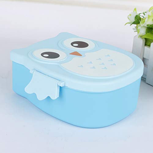  Plastic Portable Cartoon, Owl Lunch Container Box Food Safe Microwave Storage