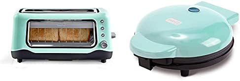 Dash Clear View Toaster: Extra Wide Slot Toaster With See Through Window - Defrost, Reheat + Auto Shut Off Feature For Bagels, Specialty Breads & Other Baked Goods - Black