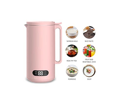  Mini Electric Soybean Milk Maker, Automatic Soy Milk Machine, Fruit Juicer, Rice Paste Maker, Food Blender, 110V, 350ml