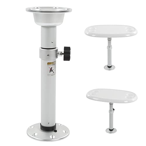  Jopwkuin RV Table Pedestal, Detachable Stable Telescopic Rustproof 540‑760mm High Strength Table Stand Sturdy For Caravan For Boat