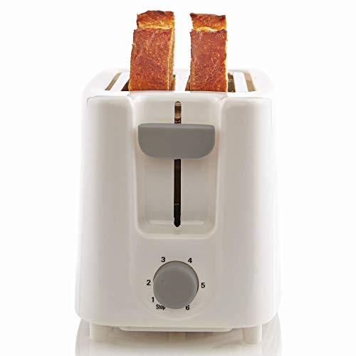  -TT011 Electric Toaster, 2 Slice, White