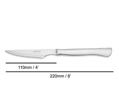  6 Piece Steak Knife Set 4 Inch. Pocket Knife Pack With Pearl Edge For Cutting And Fillet Meat. Monoblock Stainless Steel Blade And Handle. Series Mesa