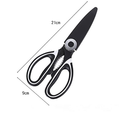  Wolpin Stainless Steel Kitchen Scissor With Cover Multipurpose Kitchen Household And Garden Scissor