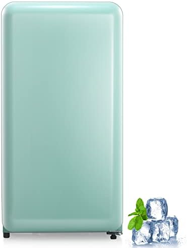  Compact Refrigerator Mini Fridge For Beverage, Ice Cream, Vegetable, Fruit, 1.7 Cu. Ft., Freezer With Drip Tray, Bottle Racks And Defrost Button, Great For Bedroom, Office, Garage, Dorm, Green