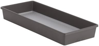  Madesmart 15" X 6" Plastic Multipurpose Storage Organizer Bin For Drawers, Low-Profile Storage Bin Home Organizer, Carbon