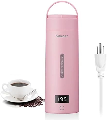  Mall Electric Tea Kettle Travel Portable Mini Coffee Kettle, With 4 Variable Presets, Personal Hot Water Boiler 304 Stainless Steel With Auto Shut-Off & Boil Dry Protection, BPA-Free