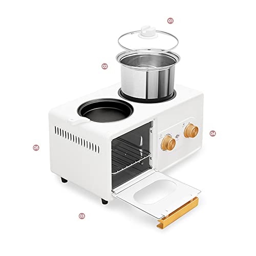  Mbj Bread Maker Four-in-One Multi-Function Breakfast Machine Home Small Lazy Intelligent Automatic Bread Oven Pizza Frying Pan Toast Oven