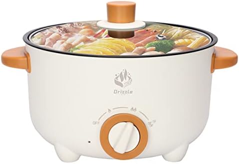  Electric Skillet Hot Pot Cooker - Multifunction Frying Pan 110V Non-Stick Grill 3L Stir-fried Stewed Cookware Steak Noodle Ramen Shabu Shabu Pot - Home Office Party Kitchen Dorm Cooking