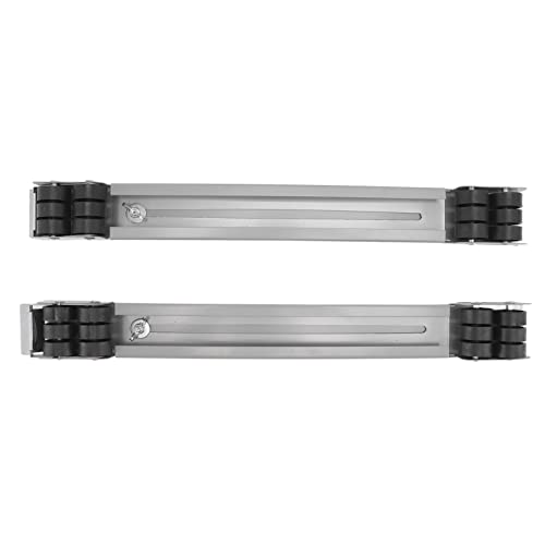 Heavy Duty Appliance Rollers, Refrigerator Appliance Rollers Double Row 24 Wheels Detachable Portable Iron Material Load Bearing 300KG For Furniture