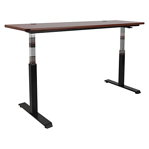  Alera ALEHTPN1B AdaptivErgo 26.18 In. 39.57 In. Pneumatic Height-Adjustable Table Base - Black