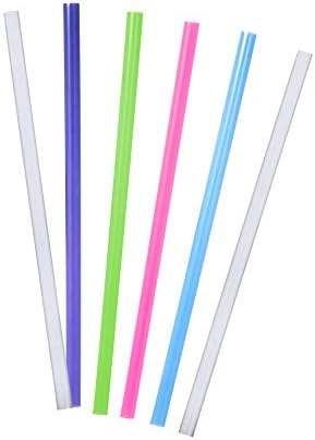 Tervis Tumbler Reusable Straight Straws BPA Free-Dishwasher Safe-6 Pack, 10", Clear