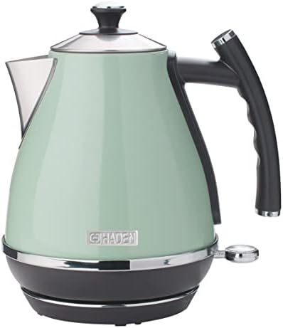  Aden 75008 COTSWOLD 1.7 Liter Stainless Steel Retro Electric Kettle With Auto Shut-Off And Boil-Dry Protection (Sage)