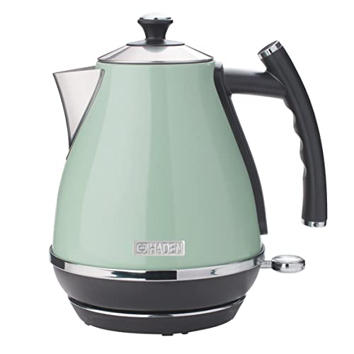  Aden 75008 COTSWOLD 1.7 Liter Stainless Steel Retro Electric Kettle With Auto Shut-Off And Boil-Dry Protection (Sage)