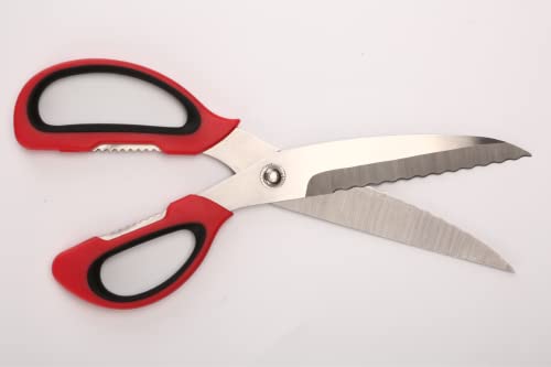  Itchen Scissors Wave Blade – Multipurpose Heavy Duty Shears – Ultra Sharp Premium Stainless Steel Utility Scissors