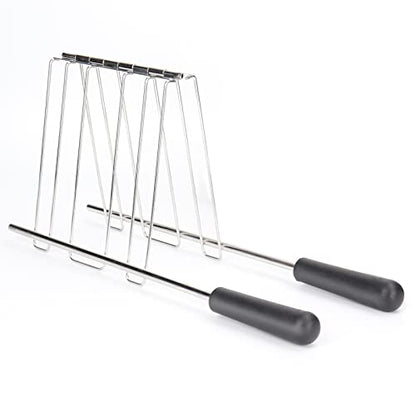  Sandwich Cage For Toaster, Toaster Tong Sandwich Rack, Classic Toaster Sandwich Clip, Stainless Steel Toaster Cage Accessory