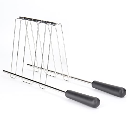  Sandwich Cage For Toaster, Toaster Tong Sandwich Rack, Classic Toaster Sandwich Clip, Stainless Steel Toaster Cage Accessory