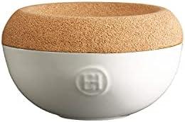 Emile Henry 0.5 Qt. Salt Celler + Cork Lid | Burgundy