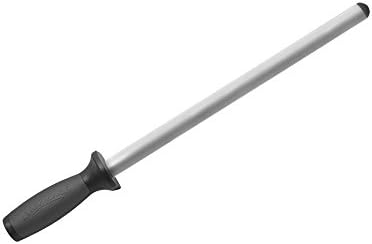  10 Inch Oval Diamond Knife Sharpener With Black Non Slip Handle Pro-Series Collection