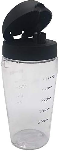  Blender Blend-N-Go Smoothie Kit: Ice Crusher Blade With Bottle Cup And Lid For Oster Blender Blend-N-Go Smoothie Blender (3, PETG+6 SS Blade)