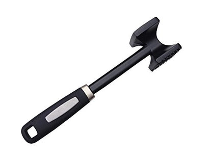  ﻿﻿Checkered Chef Meat Tenderizer Hammer - Dishwasher Safe Metal Kitchen Mallet For Tenderizing Chicken, Beef, Pork & Nuts With Non-Slip Grip