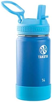  Actives Kids Insulated Stainless Steel Water Bottle With Straw Lid, 16 Ounce, Lilac/Ultra Violet