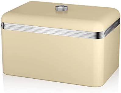 Swan Bread Bin, Black (Retro)