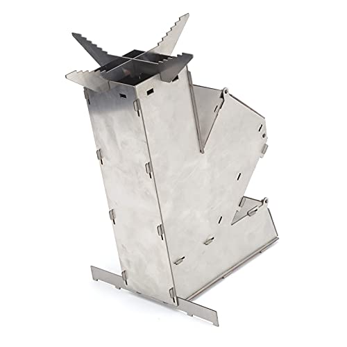  Rocket Stove - Portable, Durable, Convenient Stainless Steel Detachable Backpacking Stove