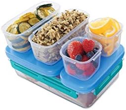 Rubbermaid LunchBlox Leak-Proof Entree Lunch Container Kit, Large, Blue
