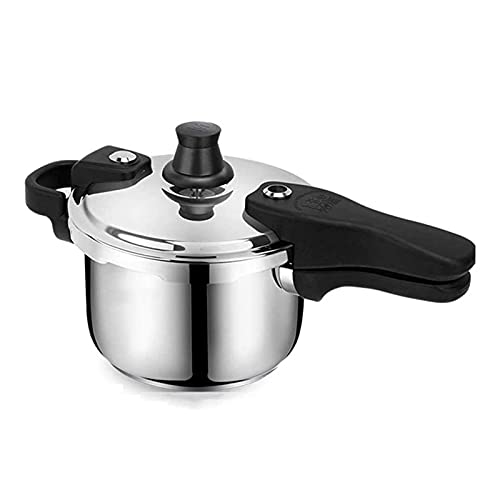  Stainless Steel Pressure Cooker Pressure Cooker, 304 Thick Household Gas Induction Cooker, General Purpose, Explosion-proof Safety Large Capacity (Size : 3L)