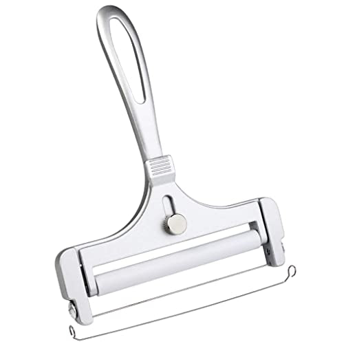  Stainless Steel Wire Cheese Slicer, Adjustable Thickness Cheese Cutter For Soft, Semi-Hard Cheeses Kitchen Cooking Tool