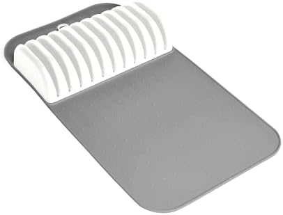  Antimicrobial Classic Large Knife Mat Soft-Grip, Non-Slip Drawer, Long-Lasting Home Organization, EPA Certified, Carbon