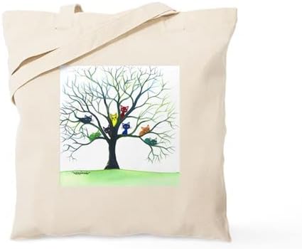  CafePress Calico Cat Tote Bag Natural Canvas Tote Bag, Reusable Shopping Bag