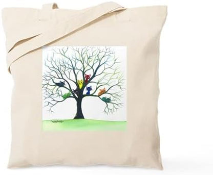  CafePress Calico Cat Tote Bag Natural Canvas Tote Bag, Reusable Shopping Bag