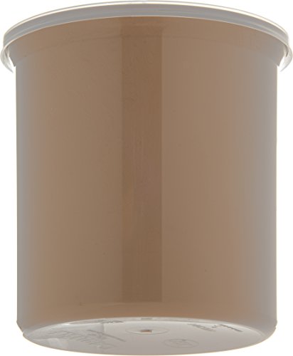  Round Storage Container With Lid, 1.2 Quart Crock, Beige