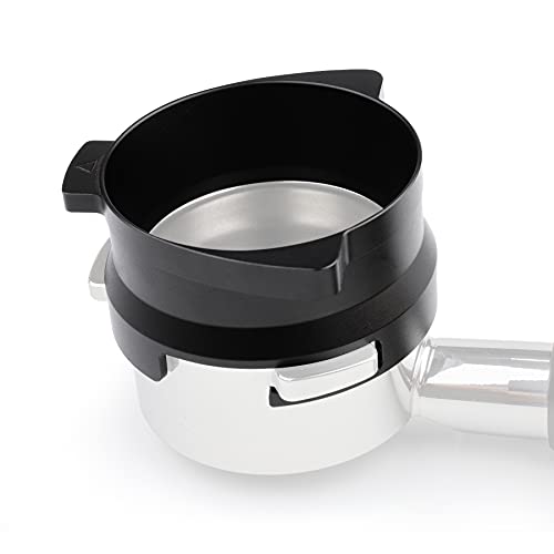  54mm Espresso Dosing Funnel For Breville Barista Portafilters (Aluminum Alloy-Silver)