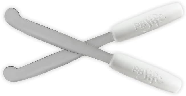  ! The Ultimate PB Knife. Stir, Scrape, And Clean The BIG Jars (White, 1)