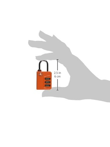  Ravel Smart By Conair Travel Sentry 3-Dial Lock; TSA Approved - Orange