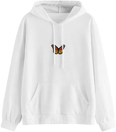  Meikosks Womens Sweatshirt Long Sleeve Pullover Pocket Tops Fashion Graphic Hoodies