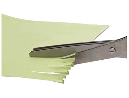  Multipurpose Kitchen Shears With 5 Stainless Steel Blades And Cleaning Comb (Green)