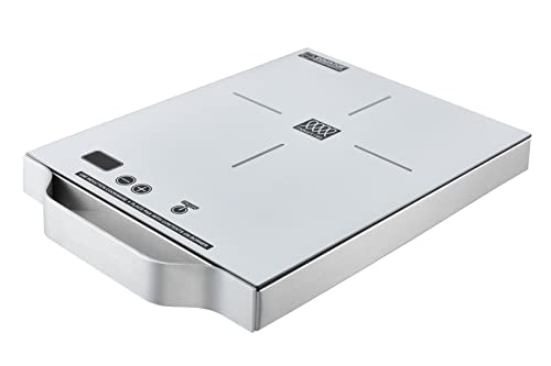  11inch Portable, Single-Burner Induction Cooktop - With Handle (Silver)