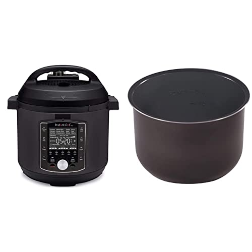  Ro 10-in-1 Pressure Cooker, Slow Cooker, Rice/Grain Cooker, 8 Quart & Ceramic Non Stick Interior Coated Inner Cooking Pot 8 Quart