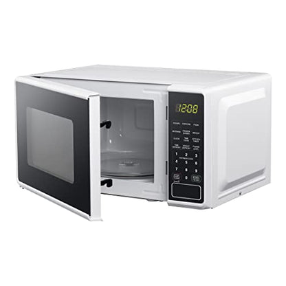  Icrowave Perfect For Home Kitchen Cooking Food Instant Hot - 0.7 Cubic Feet, 700W Power, LED Display (Color : White)