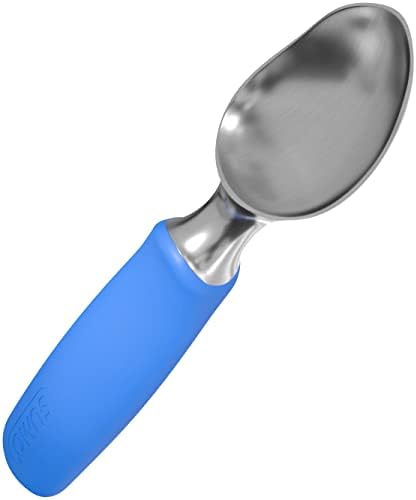 Ice Cream Scoop Stainless Steel - Dishwasher Safe, Ice Cream Scooper With Comfortable Handle (Black)