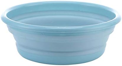  Xjs 10" Multi-Purpose Collapsible Dish Tub Bowl BPA-Free Round Lightweight Collapsible Wash Basin (Green)