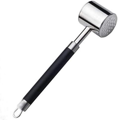  Zeerkeer Meat Tenderizer Hammer Tool Stainless Steel Dual-Sided Meat Mallet For Tenderizing Flattening Steak, Beef, Chicken, Pork And Poultry-Dishwasher Safe