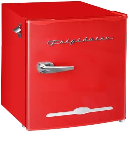 RCA 1.6 Cu. Ft. Retro Bar Fridge With Side Bottle Opener, Black (RFR176-BLACK)