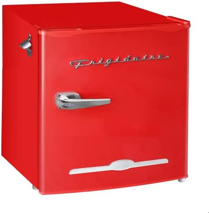RCA 1.6 Cu. Ft. Retro Bar Fridge With Side Bottle Opener, Black (RFR176-BLACK)
