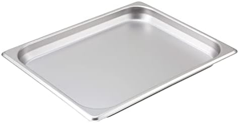  Winco 2 1/2-Inch Anti-Jamming Steam Pan, Half, 24-Gauge