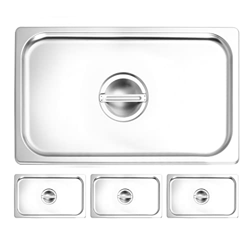  Hotel Pan Full Size Stainless Steel Steam Table Pan, 2.6’’ Deep Chafer Food Pan, Pack Of 6 Stackable Anti-Jam Steam Pan For Hotel, Restaurant Supplies, Party, Buffet And Event Catering